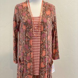 NWT LuLaRoe Pink Striped Classic T